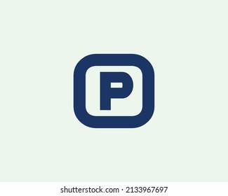 P OP PO Logo-Design Vektorgrafik-Vorlage
