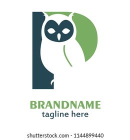 P Owl Logo