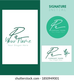 P A PA  Initial letter handwriting and signature logo. Beauty vector initial logo .Fashion, boutique, floral and botanical