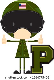 P is for Pilot Illustration
