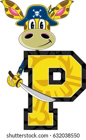 P is for Pirate Giraffe