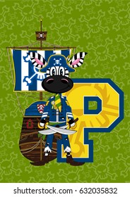 P is for Pirate Zebra