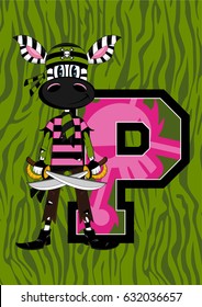 P is for Pirate Zebra