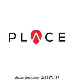 P Colocar logotipo simples e modelos de vetor