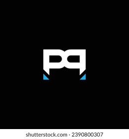 P o PP abstract sobresaliente negocio profesional impresionante marca artística empresa de diferentes colores ilustración diseño logotipo.