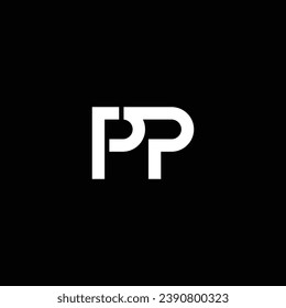 P o PP abstract sobresaliente negocio profesional impresionante marca artística empresa de diferentes colores ilustración diseño logotipo.