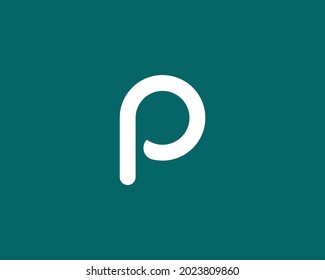 P pp letter logo design vector template