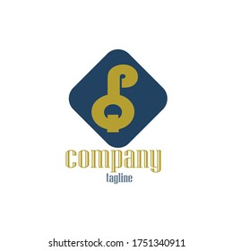 P and Q combination Alphabet logo vector, suitable for company