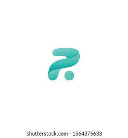 P and R abstract logo design