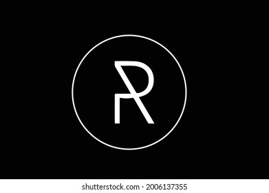 P r elegant logo with initials for company -vector
