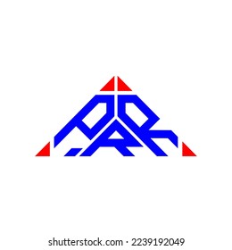 Logotipo de letra P R R diseño creativo con gráfico vectorial, logotipo P R simple y moderno.