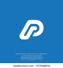 P and R logo design for your initial company. PR symbol vector