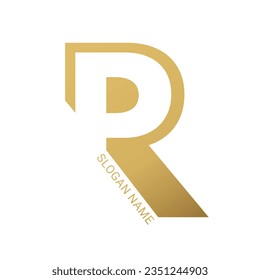 P and R logo mixed into one with elegant sense
