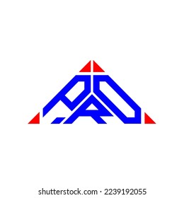 P R O letter logo creative design with vector graphic, P R O simple and modern logo.