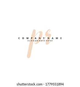P R PR Initial handwriting and signature logo design with circle. Beautiful design handwritten logo for fashion, team, wedding, luxury logo.