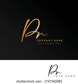  P R PR Initial letter handwriting and signature logo.	