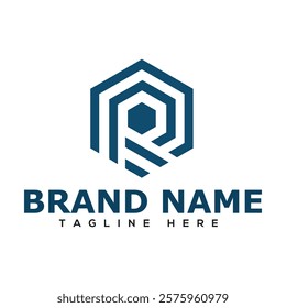 P , R  , PR logo for branding your company. Latter logo.