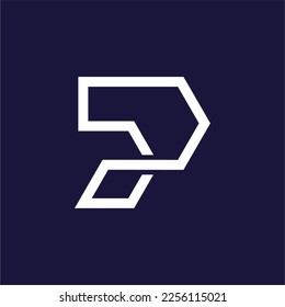 P RAL  ESTATE AND MORTAGE LOGO VECTOR ICON