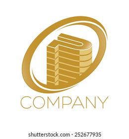 P and real estate logo