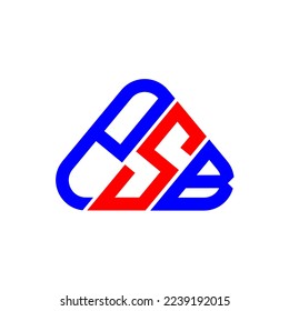 P S B letter logo creative design with vector graphic, P S B simple and modern logo.