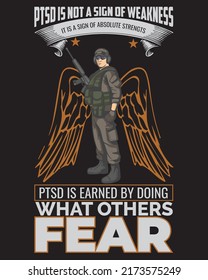 P S D IS NOT A SIGN OF WEAKNESS t-shirt design