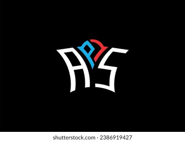A P S initial monogram letter business and simple modern logo