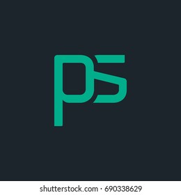 P S joint logo letter design template