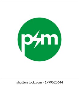 P S M logo design vector sign 