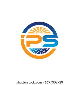 P S Power Cell Solar Logo Designs Solutions