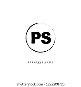 P S PS Initial logo template vector