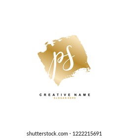 P S PS Initial logo template vector