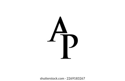A P sans serif letter logo