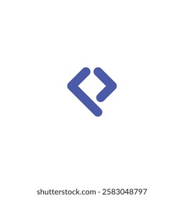 P square line logo illusion vector technology