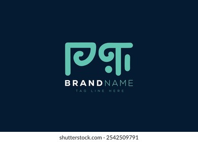 P und T Logo Design. PT abstrakte Buchstaben Logo Monogramm. Dieses Logo-Design ist der Prozess der Erstellung eines visuellen Symbols, das eine Marke, ein Unternehmen oder eine Einzelperson repräsentiert.