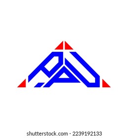 Logotipo de letra P U diseño creativo con gráfico vectorial, logotipo P P U simple y moderno.