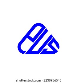 Diseño creativo del logotipo de letra P U S con gráfico vectorial, logotipo P U S simple y moderno.