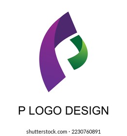 P-Vektorgrafik-Logo-Grafikdesign