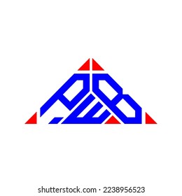 P W B letter logo creative design with vector graphic, P W B simple and modern logo.