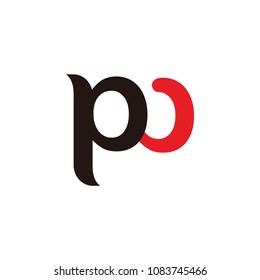 p w letter logo