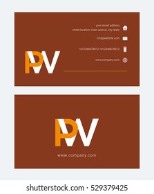 P & W  Letter logo design vector element

