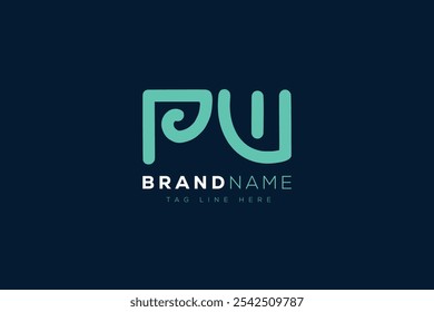 P and W logo design. PW abstract Letters Logo Monogram. This logo design is the process of creating a visual symbol that represents a brand, company, or individual.