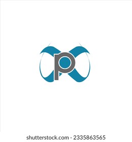 P X W logo design icon.