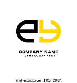 P Y initial letter, modern logo design template vector 
