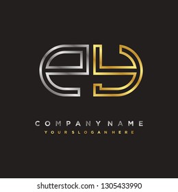P Y initial letter, modern logo design template vector 