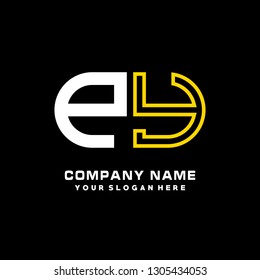 P Y initial letter, modern logo design template vector 