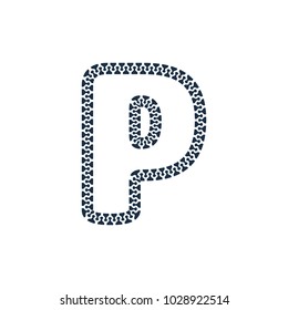P Zip Letter Logo Icon Design