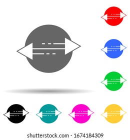 p2p connection multi color style icon. Simple glyph, flat vector of web development icons for ui and ux, website or mobile application