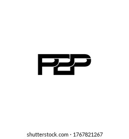 P2p Letter Original Monogram Logo Design