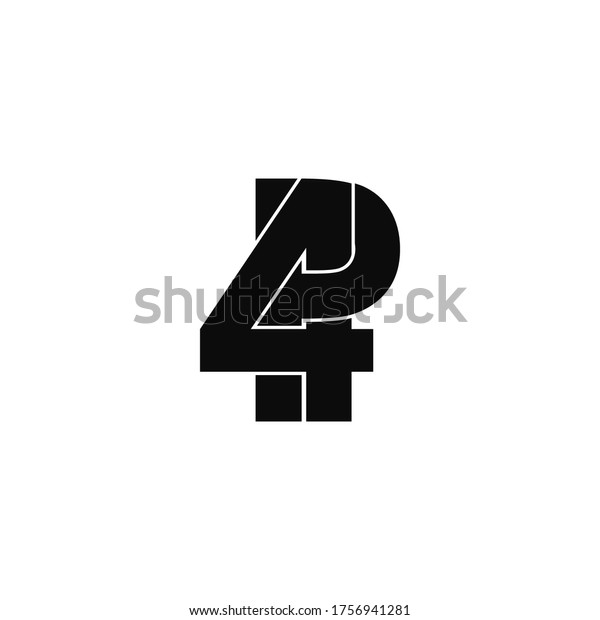 P4 Letter Original Monogram Logo Design Stock Vector (Royalty Free ...