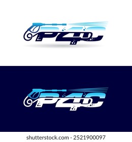 P4 wash logo, washing logo design